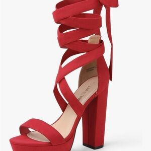 NEW Strappy Platform Heels